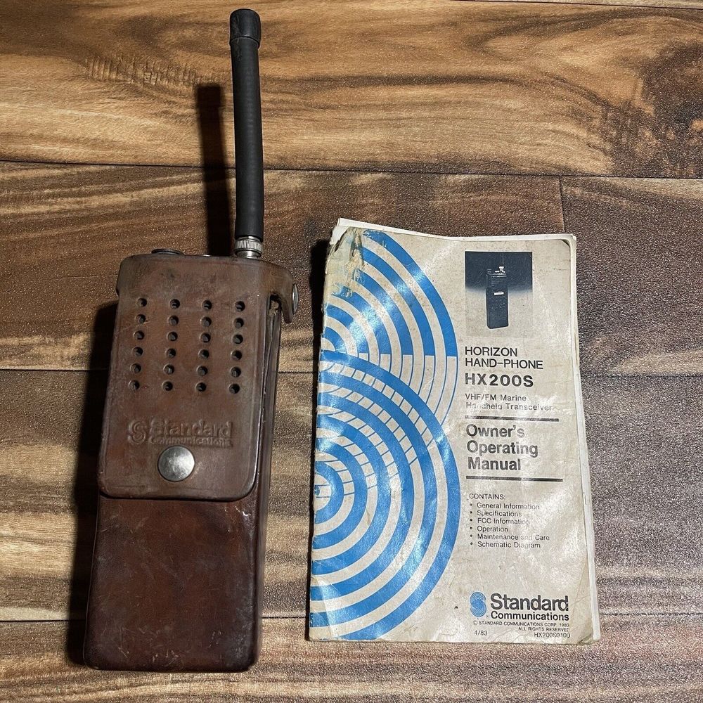 Vintage Standard Horizon Hand Phone HX200S VHF/FM Marine Radio With Case